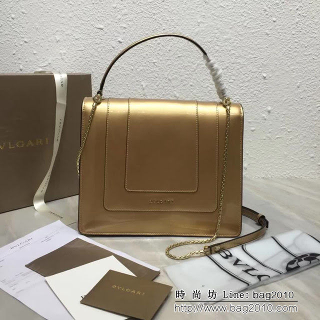 BVLGARI寶格麗 3層大號蛇頭包 頂級漆皮 手提單肩斜挎包 38629 FYD1407